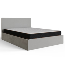 GFW Double Charcoal Grey Velvet End Lift Ottoman Bed - Wilko - thumbnail 3