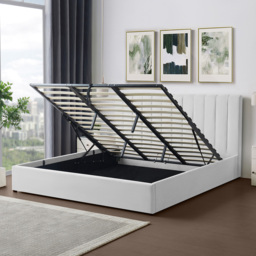 Brooklyn Evelynne Super King Light Grey Linen Ottoman Bed - Wilko - thumbnail 4