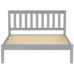 Denver King Size Grey Wooden Bed - Birlea - Wilko - thumbnail 6