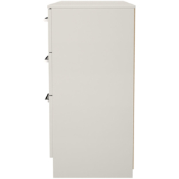 Crowndale Devon 6 Drawer Matt Grey Wide Chest of Drawers Ready Assembled - Grey Matt - Wilko - thumbnail 4