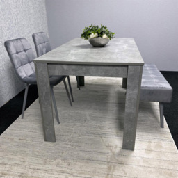 Kosy Koala 4 Seater Stone Dining Set Grey - Wilko - thumbnail 7