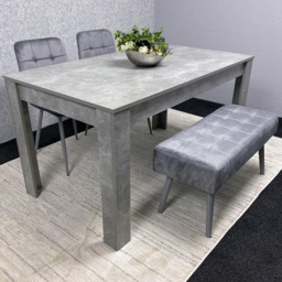 Kosy Koala 4 Seater Stone Dining Set Grey - Wilko