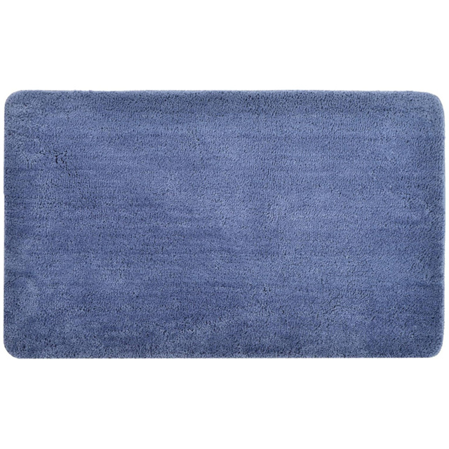 Allure Bath Fashions Mid Blue Microfibre Luxury Non-Slip Bath Mat 50 x 80cm - Wilko - image 1