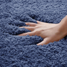 Allure Bath Fashions Mid Blue Microfibre Luxury Non-Slip Bath Mat 50 x 80cm - Wilko - thumbnail 5