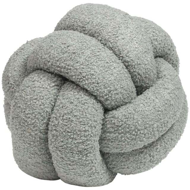 furn. Boucle Silver Knot Fleece Cushion - Size: 30 x 30cm - Wilko - image 1