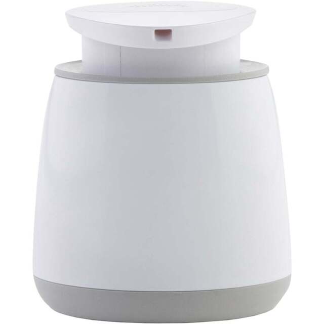 Minky White and Grey Bathroom Accessory Set 4 Pack - Size: 18 x 25 x 28cm - Wilko - image 1