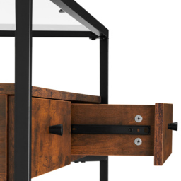 tectake 2 Drawer Dark Wood Maidenhead Sideboard - Size: 50.5 x 41.5 x 121.5cm - Brown - Wilko - thumbnail 7