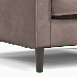 Eden Pewter Chenille Armchair - Size: 82 x 82 x 75cm - Grey - Wilko - thumbnail 4