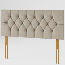 Aspire Furniture Olivier Small Double Natural Eire Linen Headboard - Cream - Aspire Beds - Wilko - thumbnail 3