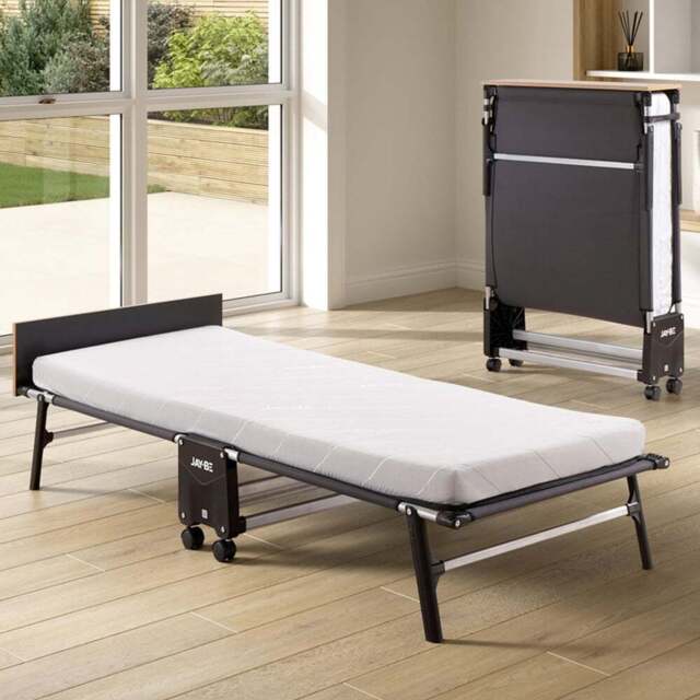 Jay-Be RE80 Single Rollaway Folding Bed with e-Fibre Mattress - Black - Wilko - image 1