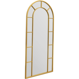 MirrorOutlet The Arcus Gold Framed Arched Leaner Garden Wall Mirror 190 x 85cm - Size: 190 x 85 x 3cm - Wilko - thumbnail 4