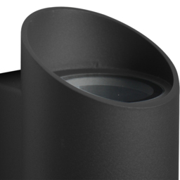 Nordlux Nico Round 22 Black Wall Light - Size: 23.5 x 7.7 x 23.5cm - Wilko - thumbnail 6