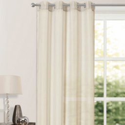 Velosso Riva Cream Eyelet Voile Panel Curtain 150 x 122cm - Size: W 150 x D 122cm - Wilko - thumbnail 3