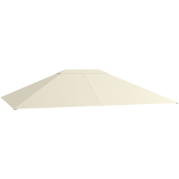 Outsunny 3 x 4m Cream White Gazebo Canopy Replacement Cover - Wilko - thumbnail 1