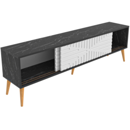Decorotika Riso 2 Sliding Door Bendier and White TV Unit - Size: 54 x 180 x 35cm - Multi - Wilko - thumbnail 6