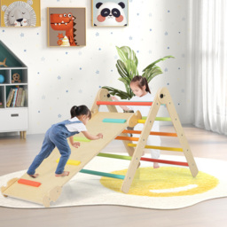 Costway Toddlers Colourful 3 in 1 Pickler Triangle Set - Size: 109.2 x 50.8 x 10.16cm - Multi - Wilko - thumbnail 3