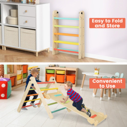 Costway Toddlers Colourful 3 in 1 Pickler Triangle Set - Size: 109.2 x 50.8 x 10.16cm - Multi - Wilko - thumbnail 5
