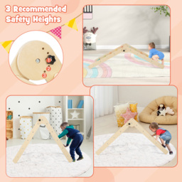 Costway Toddlers Colourful 3 in 1 Pickler Triangle Set - Size: 109.2 x 50.8 x 10.16cm - Multi - Wilko - thumbnail 6