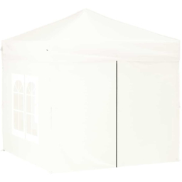 vidaXL 2 x 2m White Foldable Party Tent with Sidewalls - Wilko - thumbnail 4