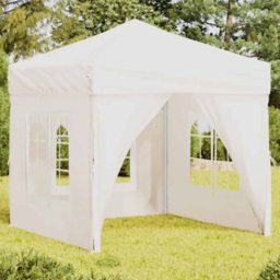 vidaXL 2 x 2m White Foldable Party Tent with Sidewalls - Wilko