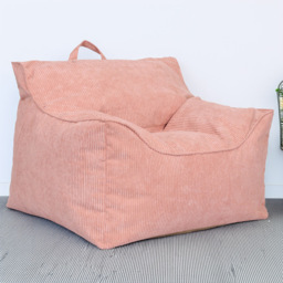 Kaikoo Pink Cord Bean Bag Chair - Wilko