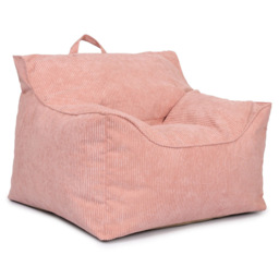 Kaikoo Pink Cord Bean Bag Chair - Wilko - thumbnail 3
