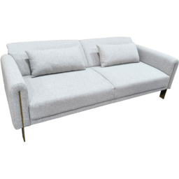 DS Living Como 2 Seater Silver Fabric Pull Out Sofa Bed - Wilko - thumbnail 3