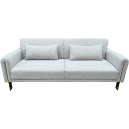 DS Living Como 2 Seater Silver Fabric Pull Out Sofa Bed - Wilko - thumbnail 6