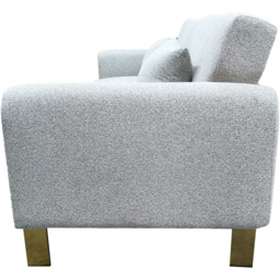 DS Living Como 2 Seater Silver Fabric Pull Out Sofa Bed - Wilko - thumbnail 7