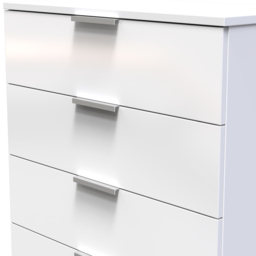 Crowndale Plymouth 5 Drawer White Chest Ready Assembled - Wilko - thumbnail 6