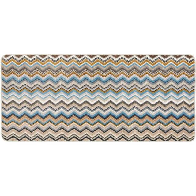 My Mat Candy Multicolour Natural Zig Zag Stain Resistant Mat 67 x 200cm - Wilko - image 1