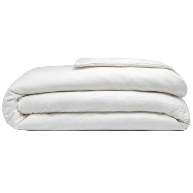 Serene King Size White Brushed Cotton Duvet Cover - Wilko - image 1