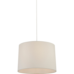 Lighting Collection Underwood Ivory Linen Tapered Drum Ceiling Lamp Shade 30cm - Size: 12 x 40 x 40cm - Wilko - thumbnail 4