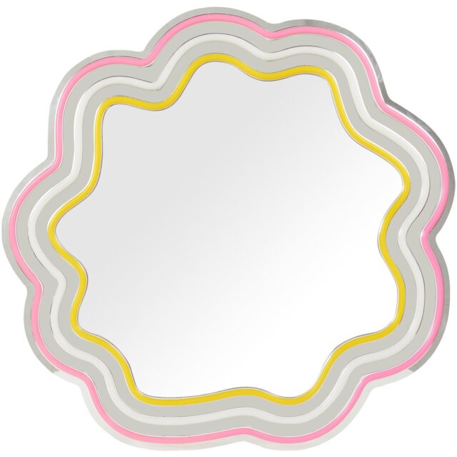 Flower Silhouette Neon Mirror - The Port. Co Gallery - Wilko - image 1
