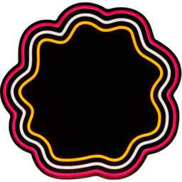 Flower Silhouette Neon Mirror - The Port. Co Gallery - Wilko - thumbnail 4