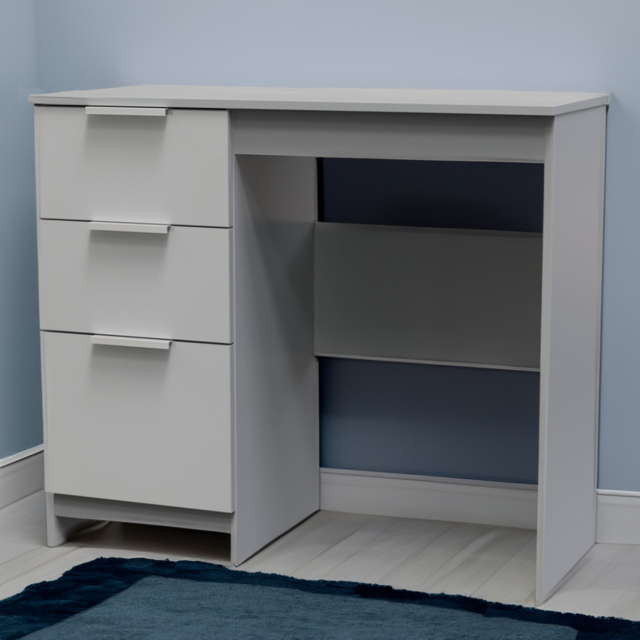 Crowndale Plymouth 3 Drawer Uniform Grey and Dusk Grey Vanity Ready Assembled - Size: 40 x 93 x 79cm - Wilko - image 1