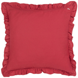 Paoletti Haven Blushing Rose Floral Cotton Velvet Cushion - Size: 50 x 50 cm - Pink - Wilko - thumbnail 3