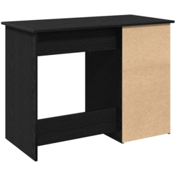 vidaXL 3 Drawer Single Shelf Computer Desk Black - Size: 75 x 102 x 50cm - Wilko - thumbnail 7