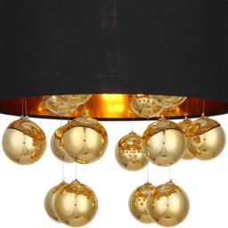 Black Gold Orb Droplet Pendant Shade - Wilko - thumbnail 6