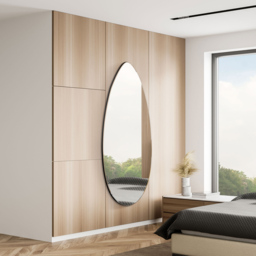 The Tear Drop Frameless Wall Mirror 160 x 60cm - Black - MirrorOutlet - Wilko - thumbnail 3