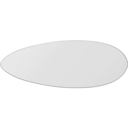The Tear Drop Frameless Wall Mirror 160 x 60cm - Black - MirrorOutlet - Wilko - thumbnail 5
