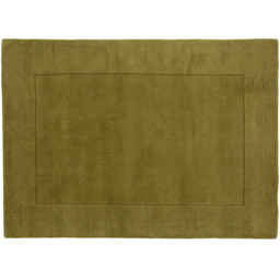 Esselle Home Esme Olive Wool Rug 160 x 230cm - Size: 230 x 160 x 1.8cm - Green - Wilko - thumbnail 1