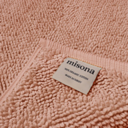 Misona Loop Blush Reversible Organic Cotton Bath Mat 50 x 80cm - Size: 50 x 80 x 1cm - Wilko - thumbnail 4