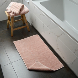 Misona Loop Blush Reversible Organic Cotton Bath Mat 50 x 80cm - Size: 50 x 80 x 1cm - Wilko - thumbnail 3