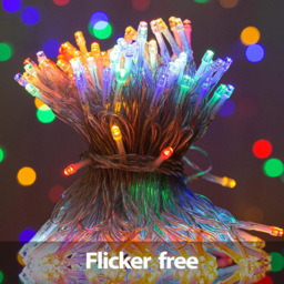 Shatchi 400 Multicolour LED Multifunction Clear Cable Outdoor String Fairy Light 40m - Size: 4m - Wilko - thumbnail 4