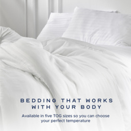 Snuggledown King Size White Luxurious Hotel Duvet  13.5 Tog - Wilko - thumbnail 4