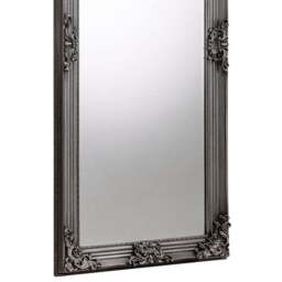 Julian Bowen Rococo Pewter Lean-To Dressing Mirror - Size: 170 x 80cm - Silver - Wilko - thumbnail 5