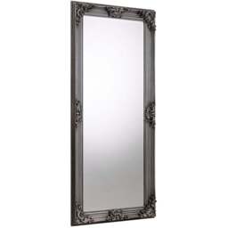 Julian Bowen Rococo Pewter Lean-To Dressing Mirror - Size: 170 x 80cm - Silver - Wilko - thumbnail 1