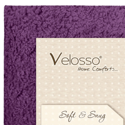 Velosso Double Purple Teddy Fleece Fitted Sheet - Wilko - thumbnail 4