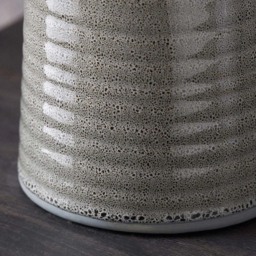 Pacific Lifestyle Helka White Fabric Shade Smokey Green Reactive Glaze Ceramic Table Lamp - Size: 49 x 30 x 30cm - Wilko - thumbnail 4
